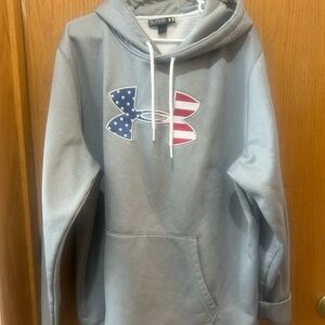 Under Armour Blue and Red Men's Hoodie